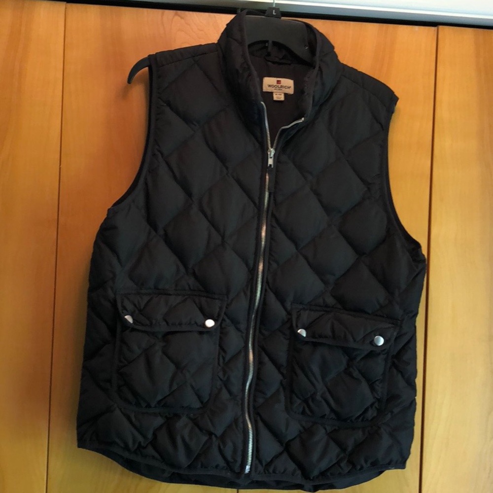 Woolrich Black Quilted Down Vest